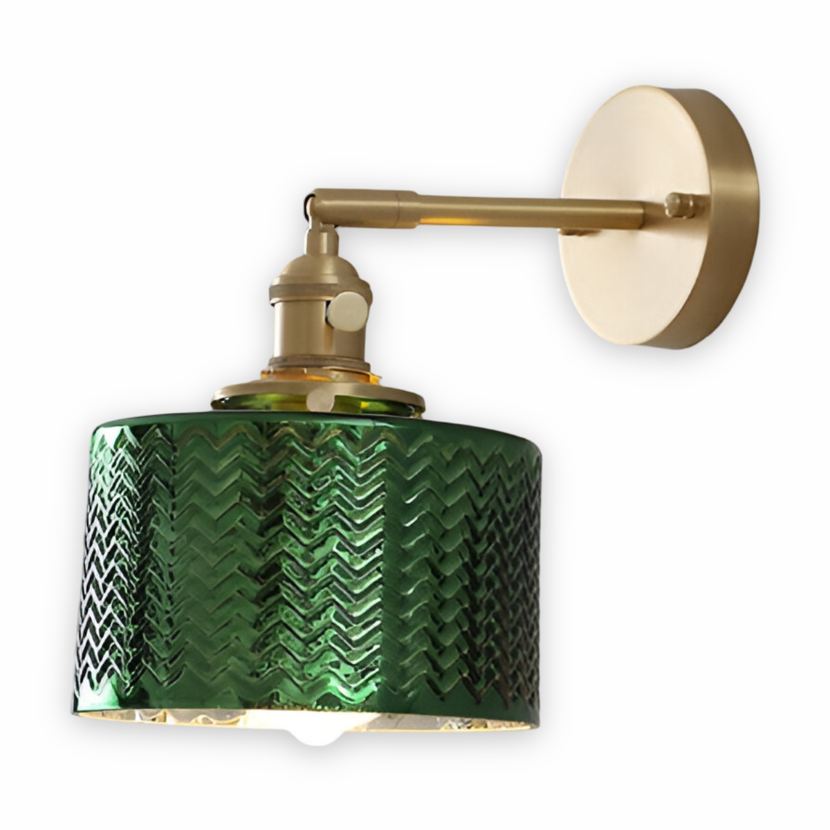 Modern Glass LED Wall Light with Adjustable Arm - Halri