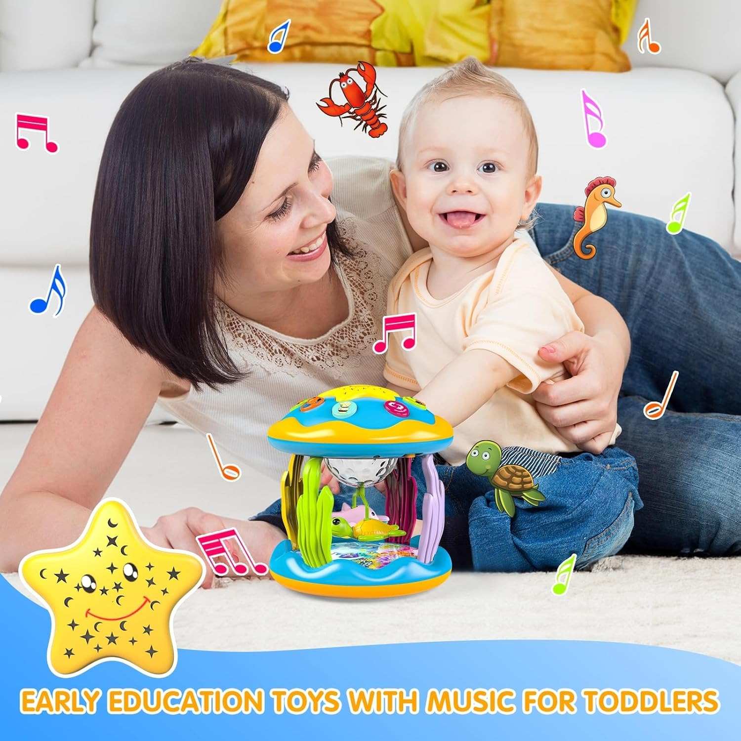 Interactive Baby Playset with Lights and Music – Learning and Discovery, Safe for Ages 6 Month and Up