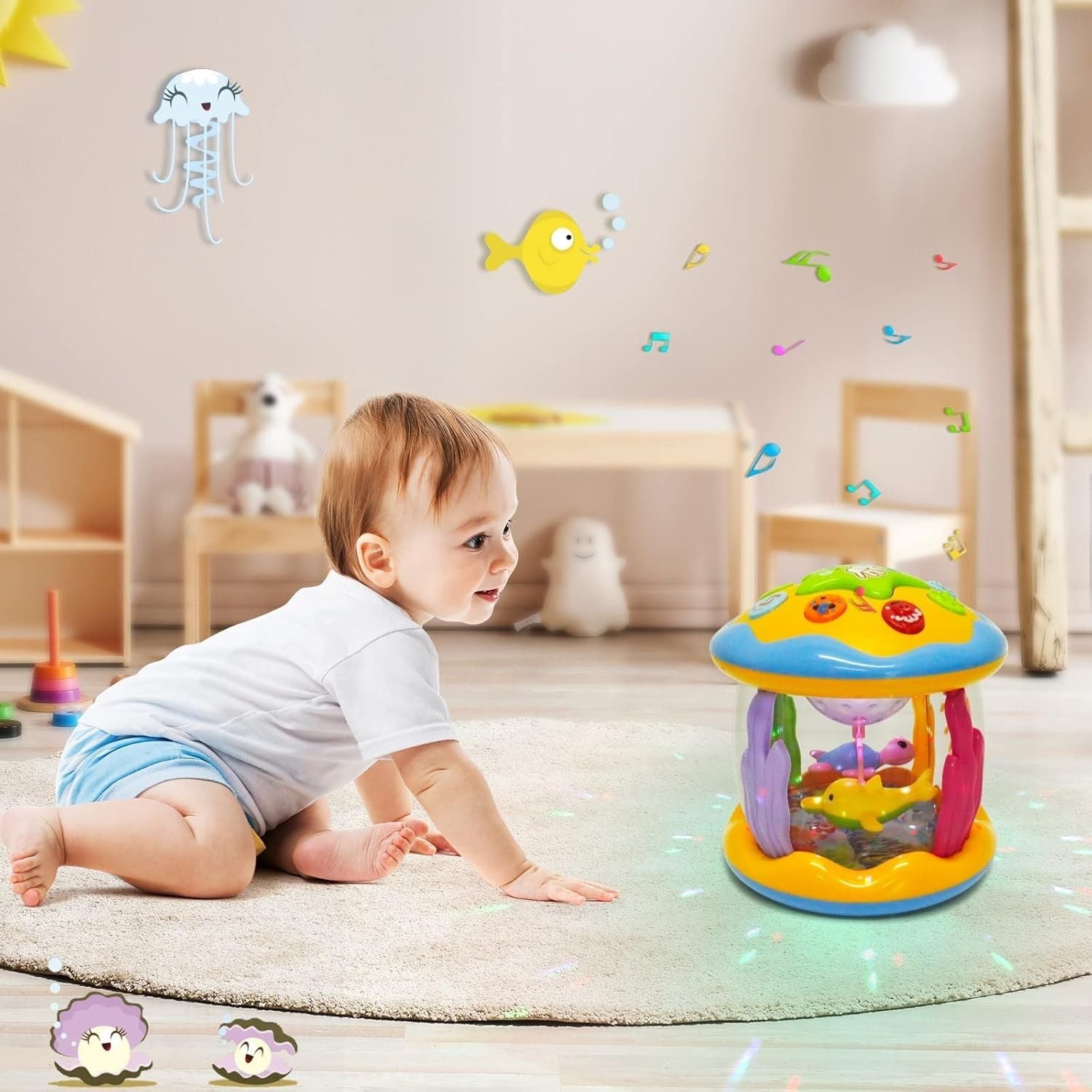 Interactive Baby Playset with Lights and Music – Learning and Discovery, Safe for Ages 6 Month and Up