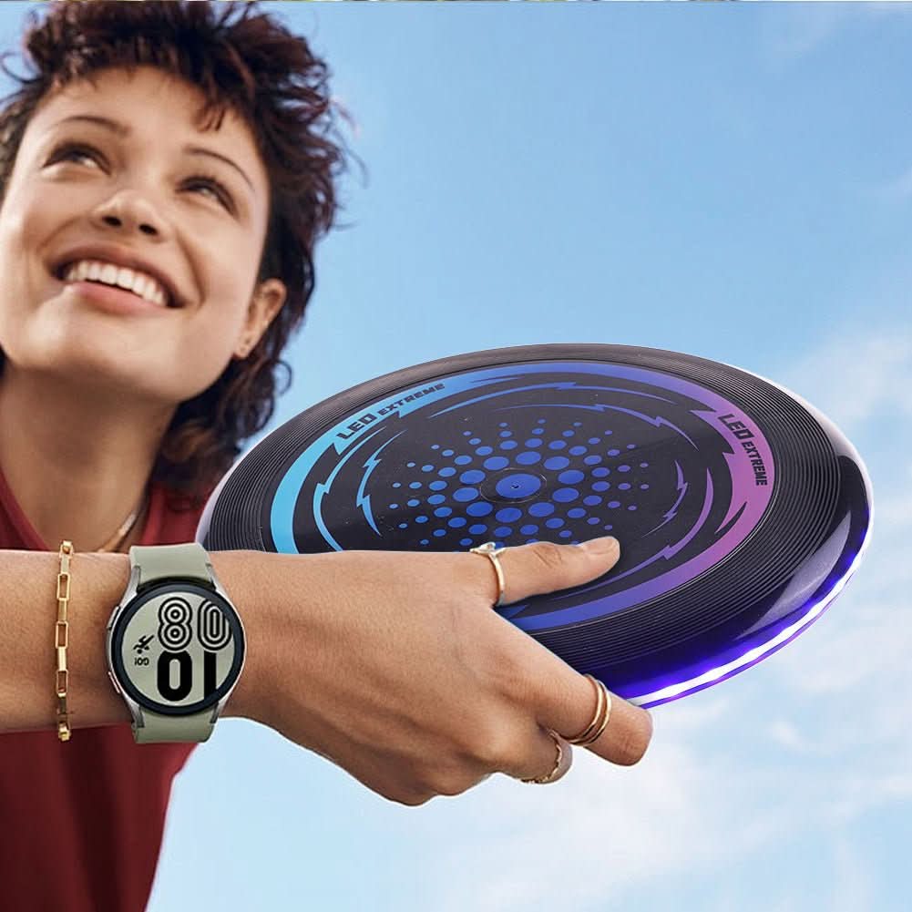 LED Luminous Frisbee – USB Rechargeable Multicolor Light-Up Disc for Night Games, Durable & Lightweight, 27cm Diameter 1