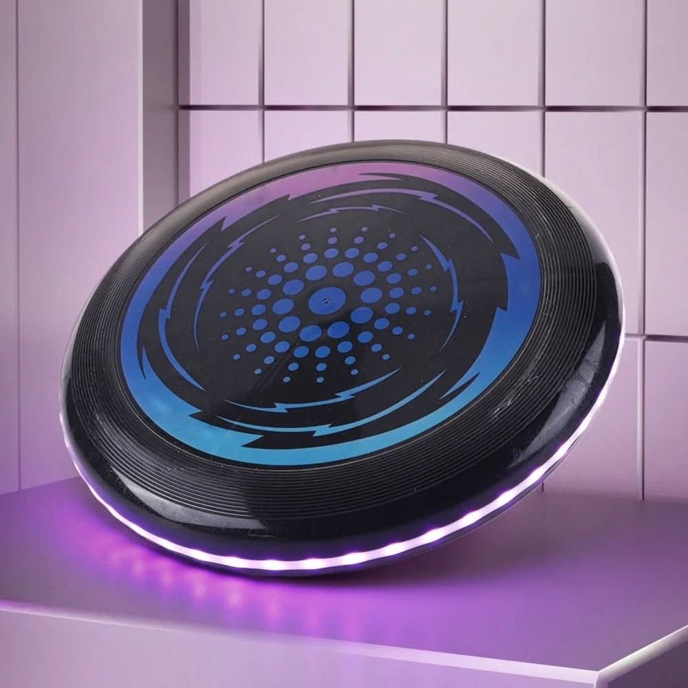 LED Luminous Frisbee – USB Rechargeable Multicolor Light-Up Disc for Night Games, Durable & Lightweight, 27cm Diameter 4