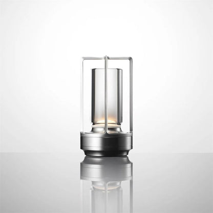 Battery Powered Glass Table Lamp – Compact Soft Lighting