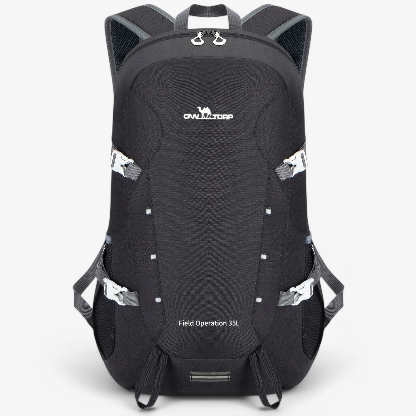 Spacious Water Resistant Hiking Backpack, Compact Folding Style