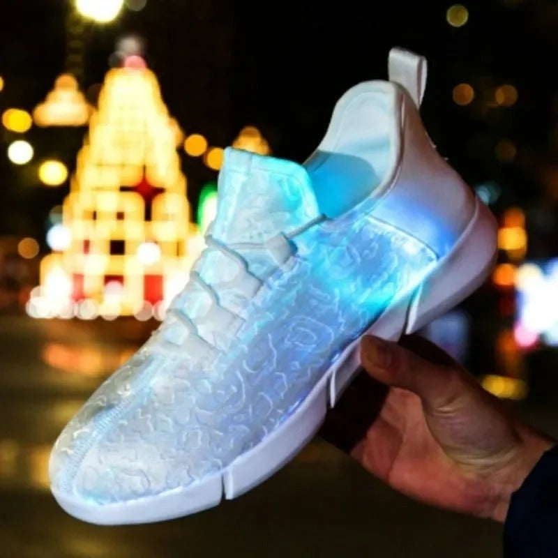 Light Up Optical Fiber Sneakers