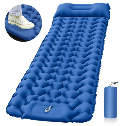 Matelas de camping gonflable portable avec pompe rapide