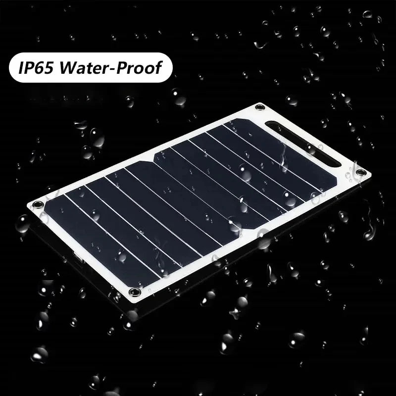Portable Solar Charger With Waterproof Power Bank