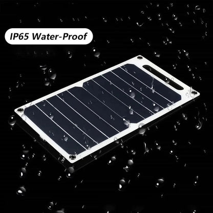 Portable Solar Charger With Waterproof Power Bank