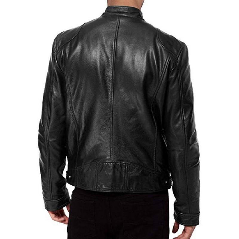 Faux Leather Motorcycle Style Jacket