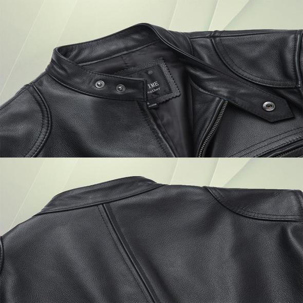 Faux Leather Motorcycle Style Jacket