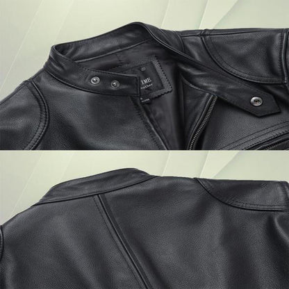 Faux Leather Motorcycle Style Jacket