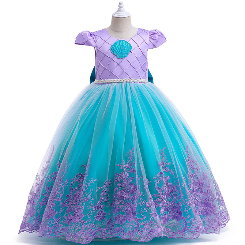 Girls Mermaid Princess Costume Dress - Halri