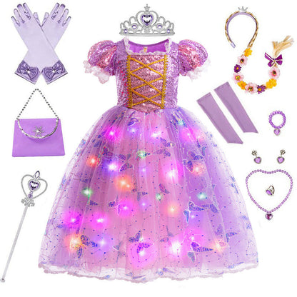 Robe de princesse sirène pour fille