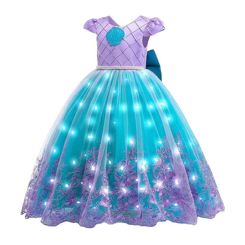 Robe de princesse sirène pour fille