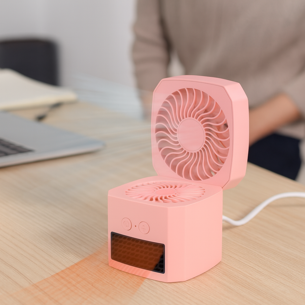 Ventilateur de chauffage électrique personnel compact