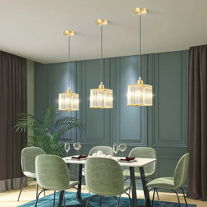 Magnifique lampe suspendue en cristal