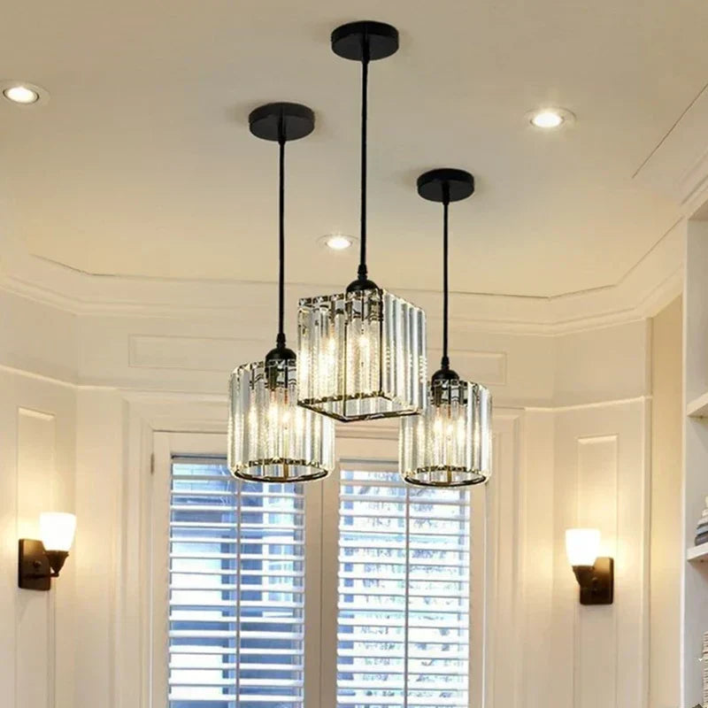 Magnifique lampe suspendue en cristal