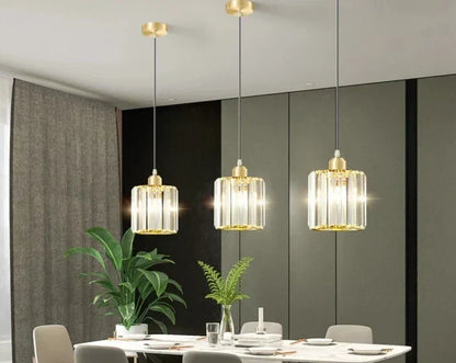 Magnifique lampe suspendue en cristal