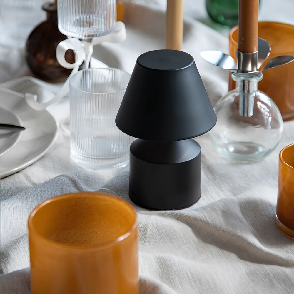 Modern Minimalist Table Lamp with Touch Control, Adjustable Color Temperature, Cordless and Rechargeable Design 0