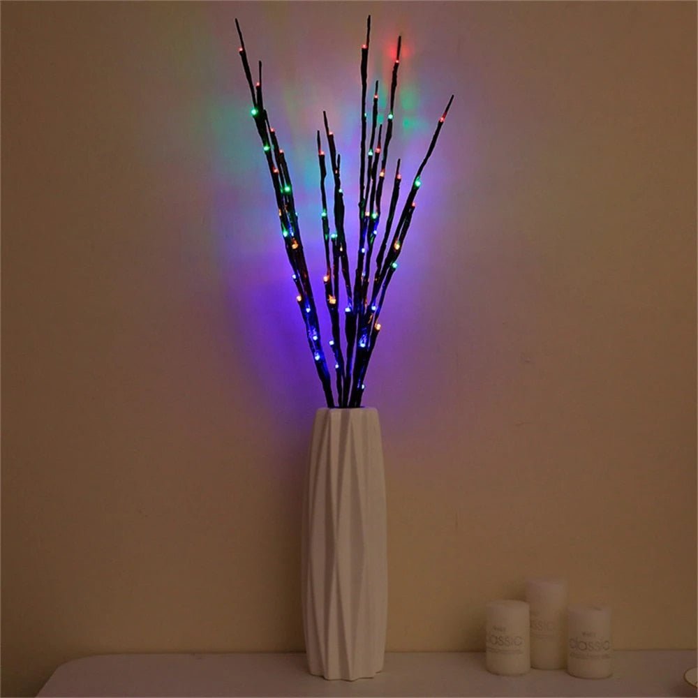 Lampe de table en saule à douce lueur