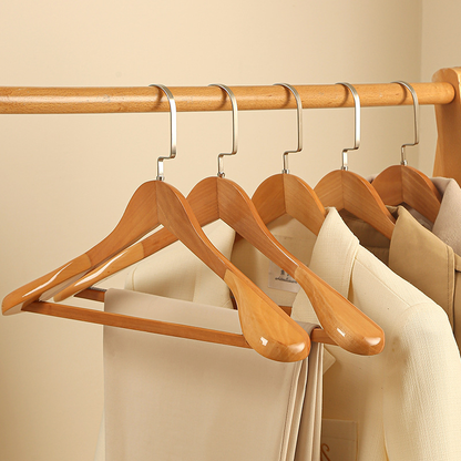 Premium Solid Wood Closet Hangers