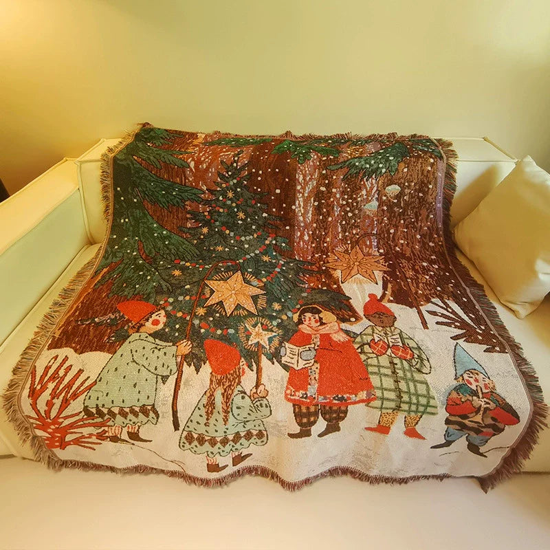 Festive Holiday Quilted Couch Slipcover - Halri