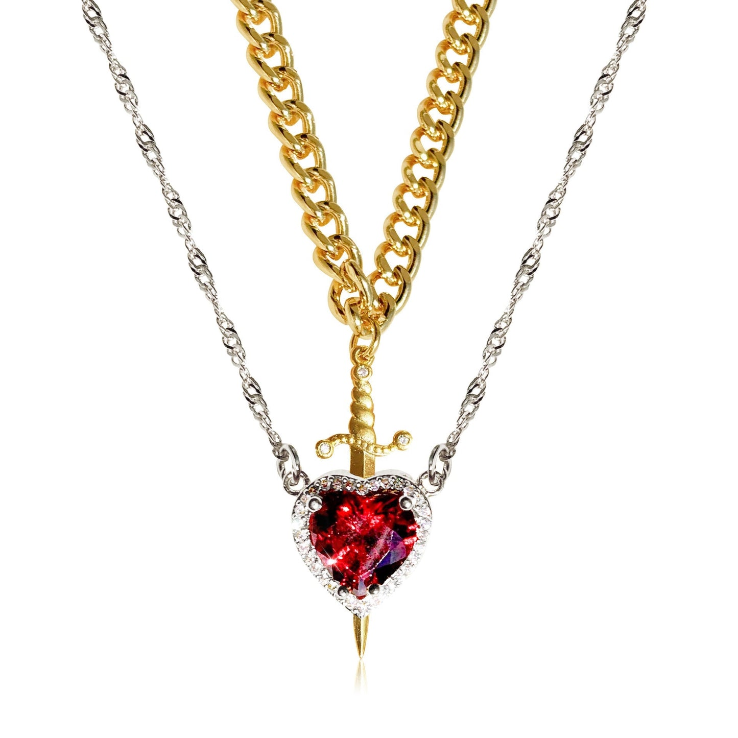 Magnifique ensemble de colliers pour couples (lui et elle)