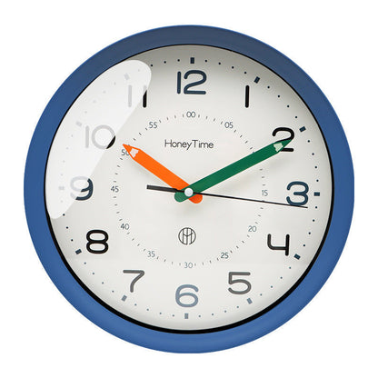 Horloge murale pour enfants silencieuse