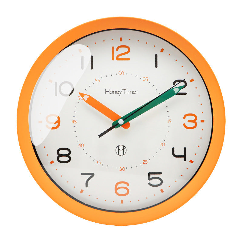 Horloge murale pour enfants silencieuse