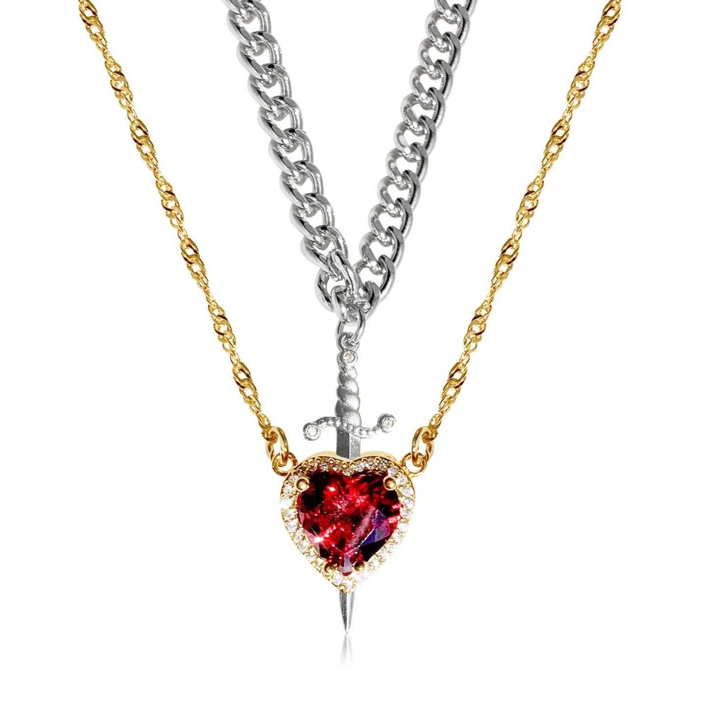 Magnifique ensemble de colliers pour couples (lui et elle)