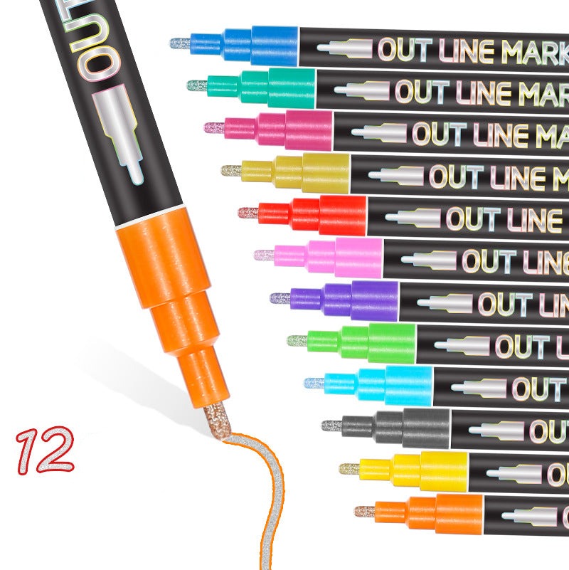 Pinceaux de maquillage magiques et colorés