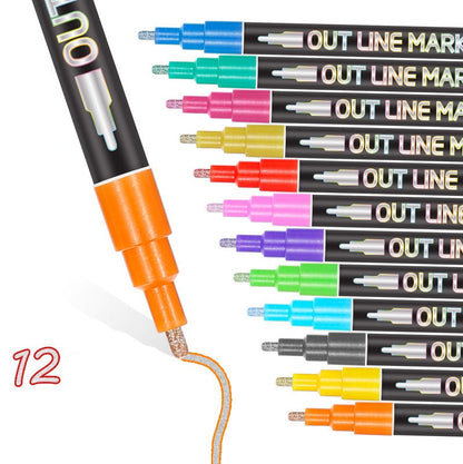 Pinceaux de maquillage magiques et colorés