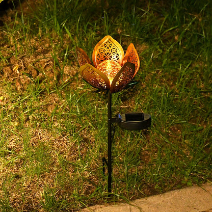 Bright Solar Yard Lamp, Elegant Glass Globe Lamp, Durable Outdoor Pathway Light - Halri