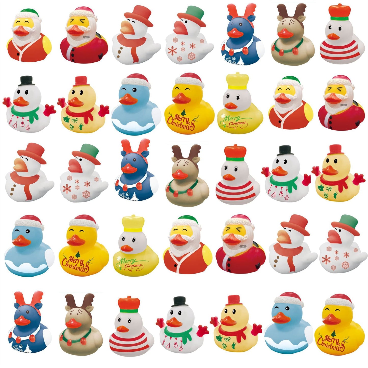 Fun Plush Christmas Duck Squeaky Toy - Halri
