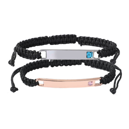 Ensemble de bracelets magnétiques en forme de cœur personnalisables 