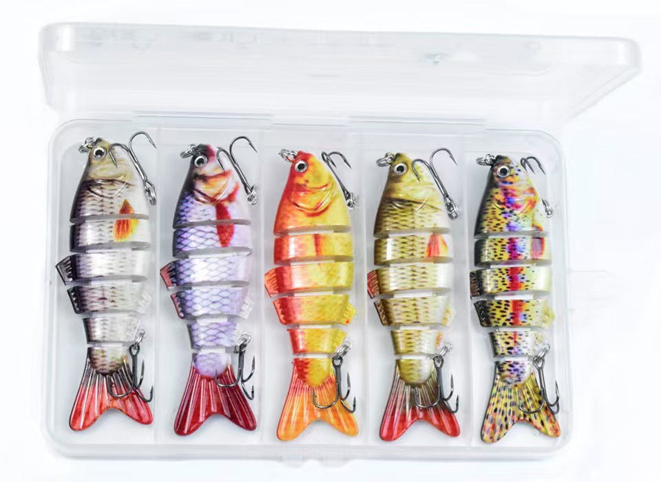 Leurres de pêche réalistes en 6 parties