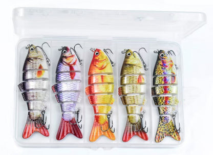 Leurres de pêche réalistes en 6 parties