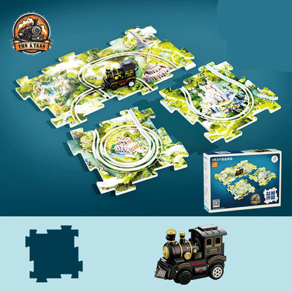 Fun Holiday Train Jigsaw Puzzle Toy - Halri