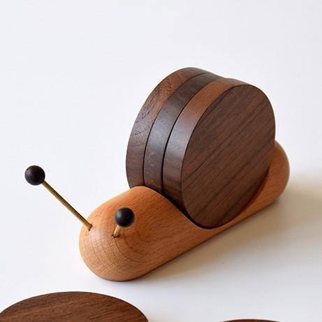 Cute Snail Coaster Set - Functional Home Decor - Halri