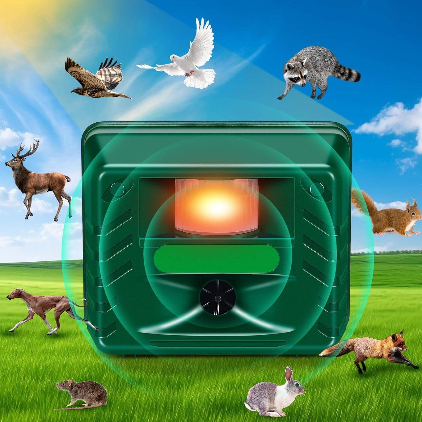 Motion Activated Waterproof Animal Repellent Device - Halri