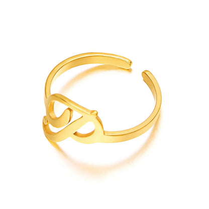 Bague initiale monogramme manuscrite personnalisée