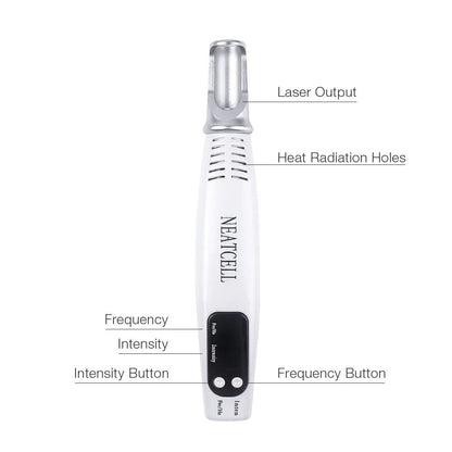 Picosecond Laser Pen for Mole, Dark Spot, Tattoo, Acne, and Skin Pigment Removal