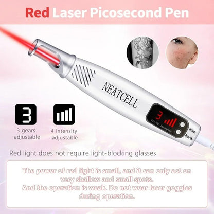Picosecond Laser Pen for Mole, Dark Spot, Tattoo, Acne, and Skin Pigment Removal