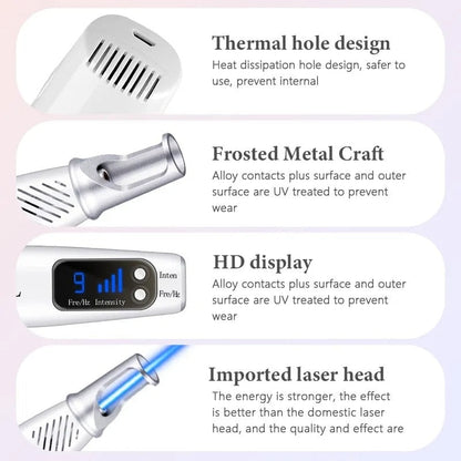 Picosecond Laser Pen for Mole, Dark Spot, Tattoo, Acne, and Skin Pigment Removal