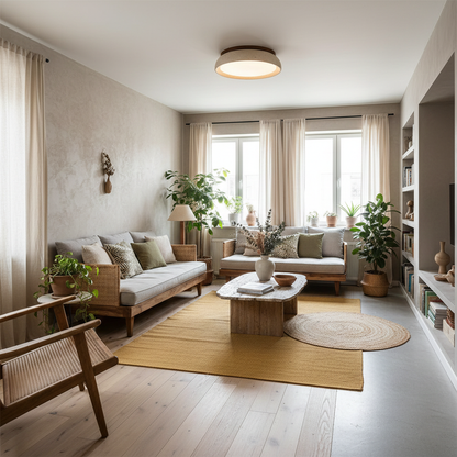 Stylish Circular LED Ceiling Fixtures for Homes