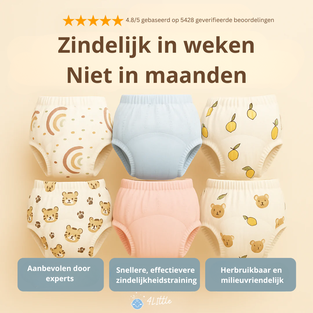 Culottes d'apprentissage de la propreté douces et réutilisables pour enfants