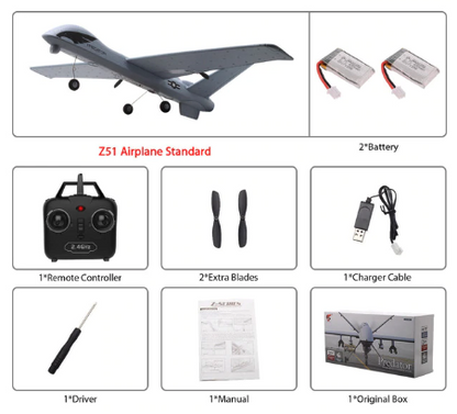 Fast Remote Control Airplane Predator Z51