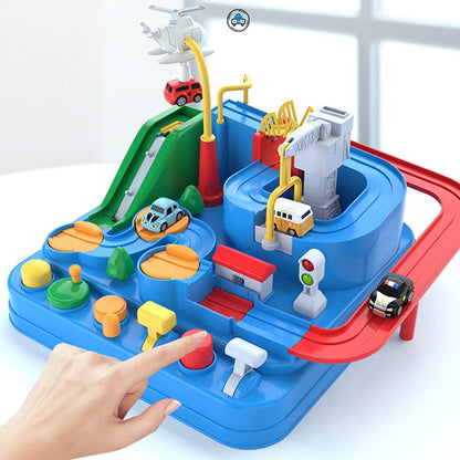 Fun Kids Racing Track Toy with Cars and Puzzles - Halri