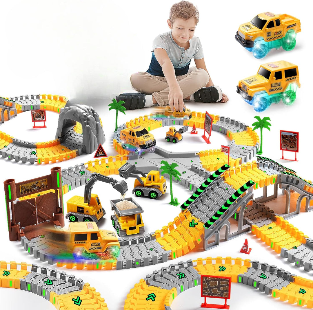 Fun Kids Road Racing Track Set with Toy Cars - Halri