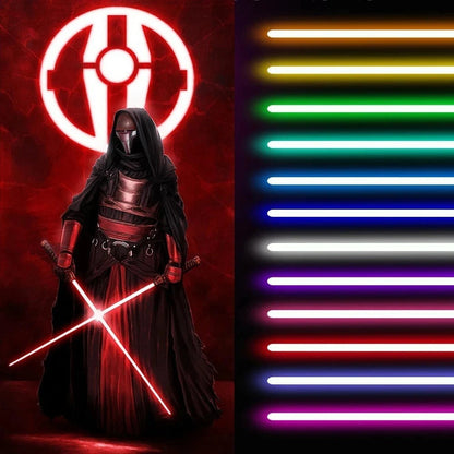 Colorful LED Lightsaber Toy with Sound Effects, USB Rechargeable - Halri