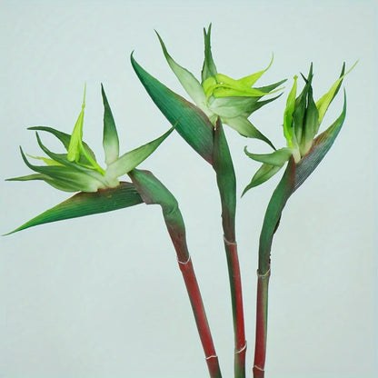 Ensemble décoratif de 3 fleurs artificielles d'oiseau de paradis